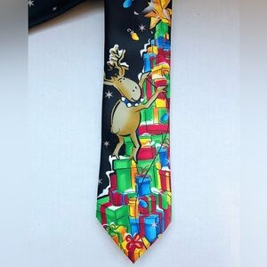 Jerry Garcia Christmas Collection Necktie Tie Reindeer on Tree